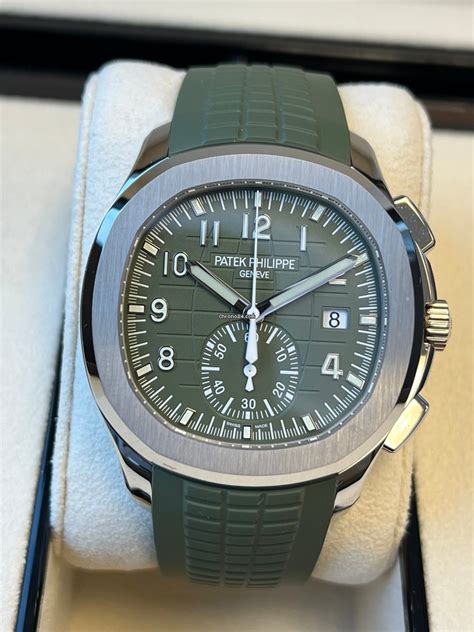 patek philippe aquanaut chronograph 5968a khaki green|patek philippe aquanaut 5968a.